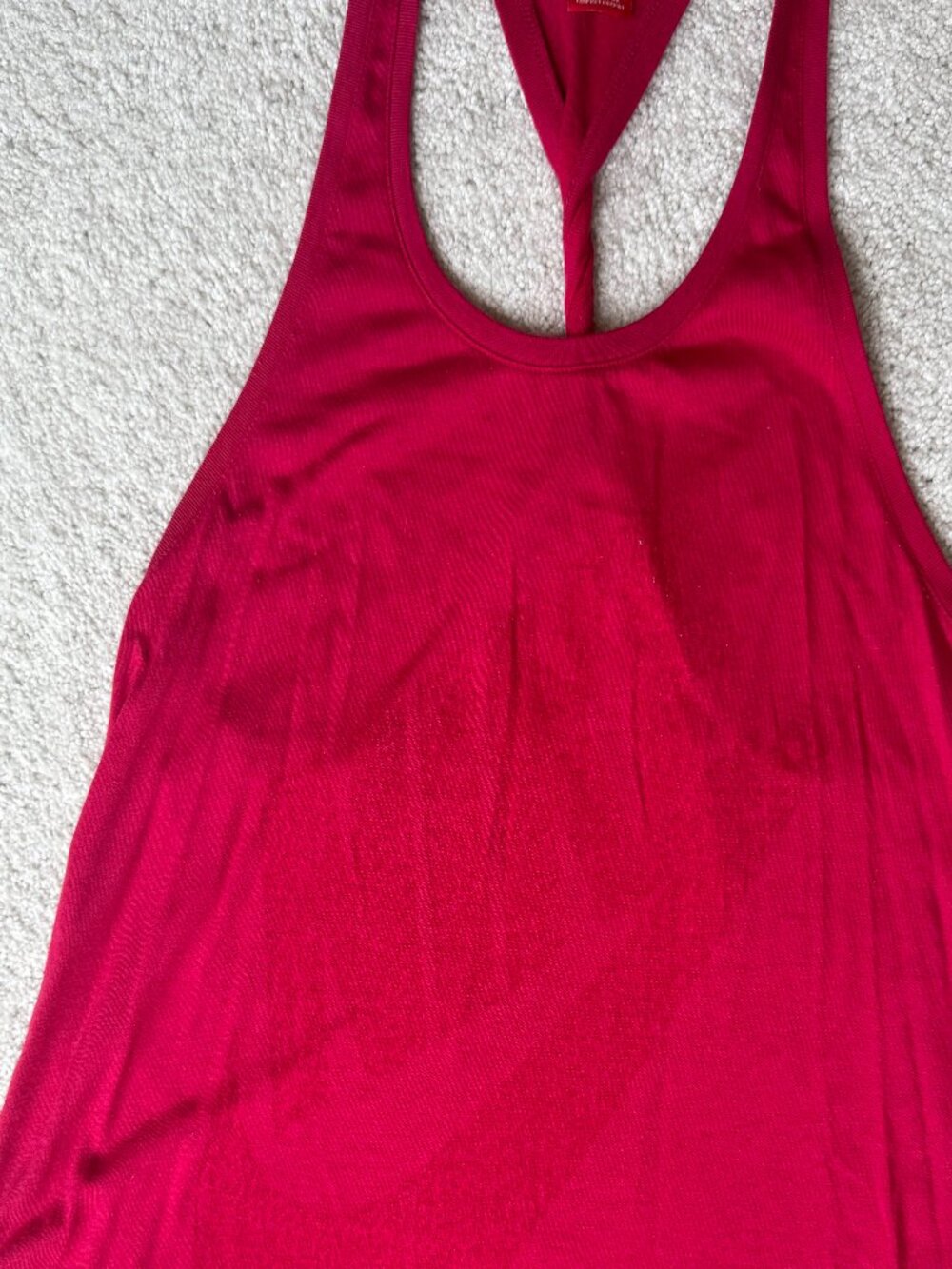 Nike Fuschia twist back jersey Tank Sz S